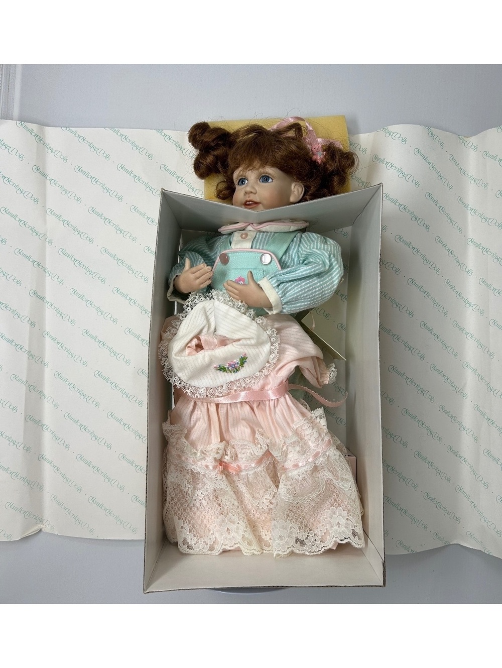 Hamilton Collection Megan Heritage Porcelain Doll Jane Zidjunas 1991